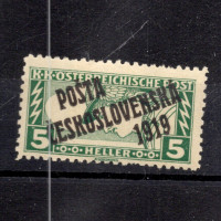 Briefmarke Tschechoslowakie, Pof.58B (Pof. 58B)*, 5h