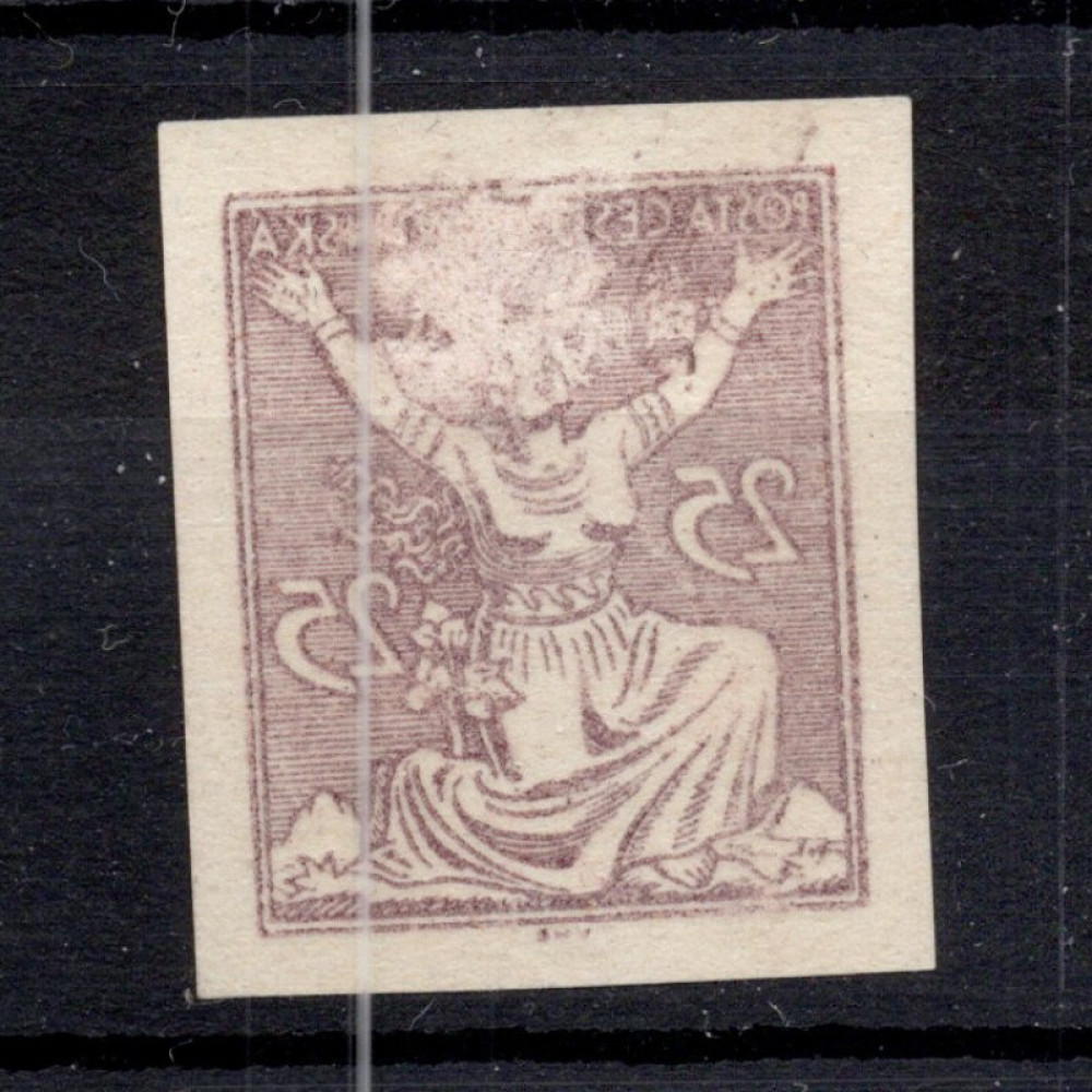 Briefmarken versetzt Tschechoslowakei, Pof.152N (Mi. 171U)*, 25 h