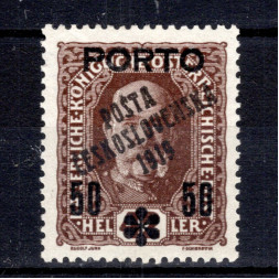 Sello Checoslovaquia, Pof.88 (Mi. 97), MH, 50/42h