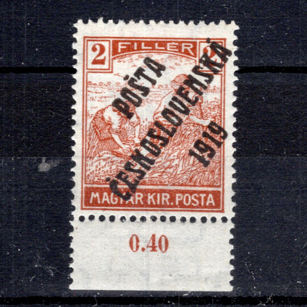 Známka ČSR, Pof.101*, IV. typ, 2f