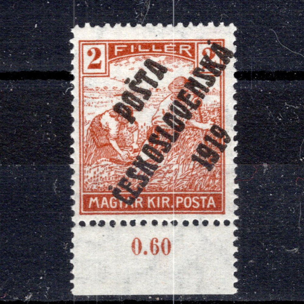 Briefmarke Tschechoslowakie, Pof.101 (Mi. 120)*, 2f