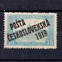 Sello Checoslovaquia, Pof.112 (Mi. 131), MH, 75f