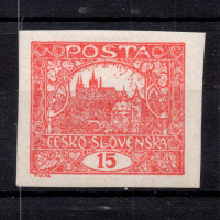 Sello Checoslovaquia, Pof.7 (Mi. 26), MH, 15h