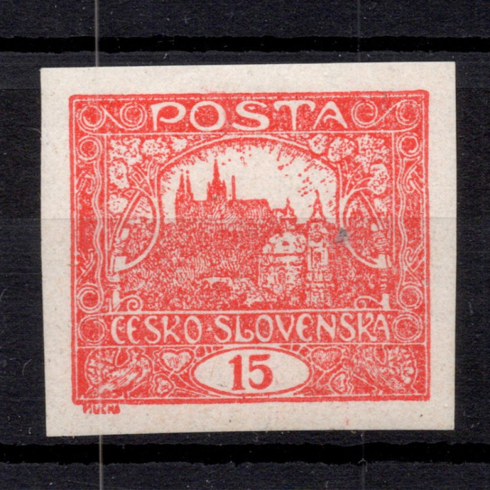 Briefmarke Tschechoslowakie, Pof.7 (Mi. 26)*, 15h