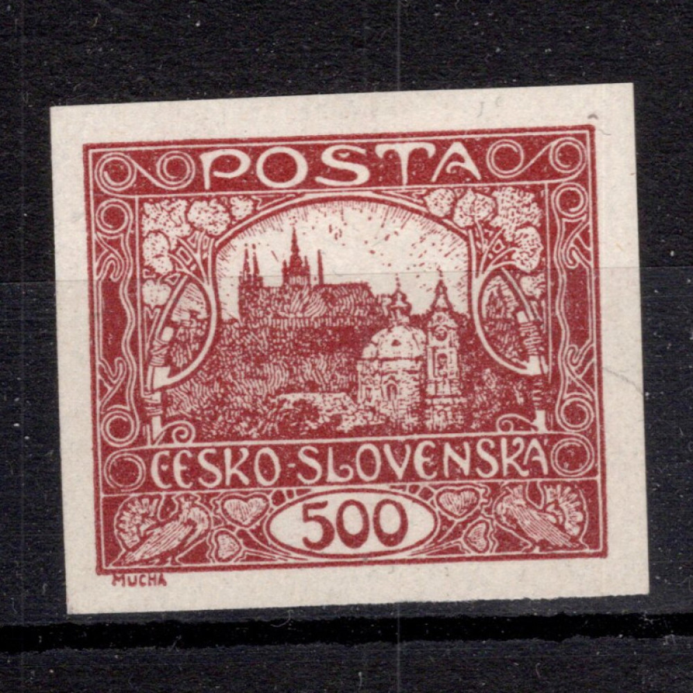 Briefmarke Tschechoslowakie, Pof.25 (Mi. 33)*, 500h