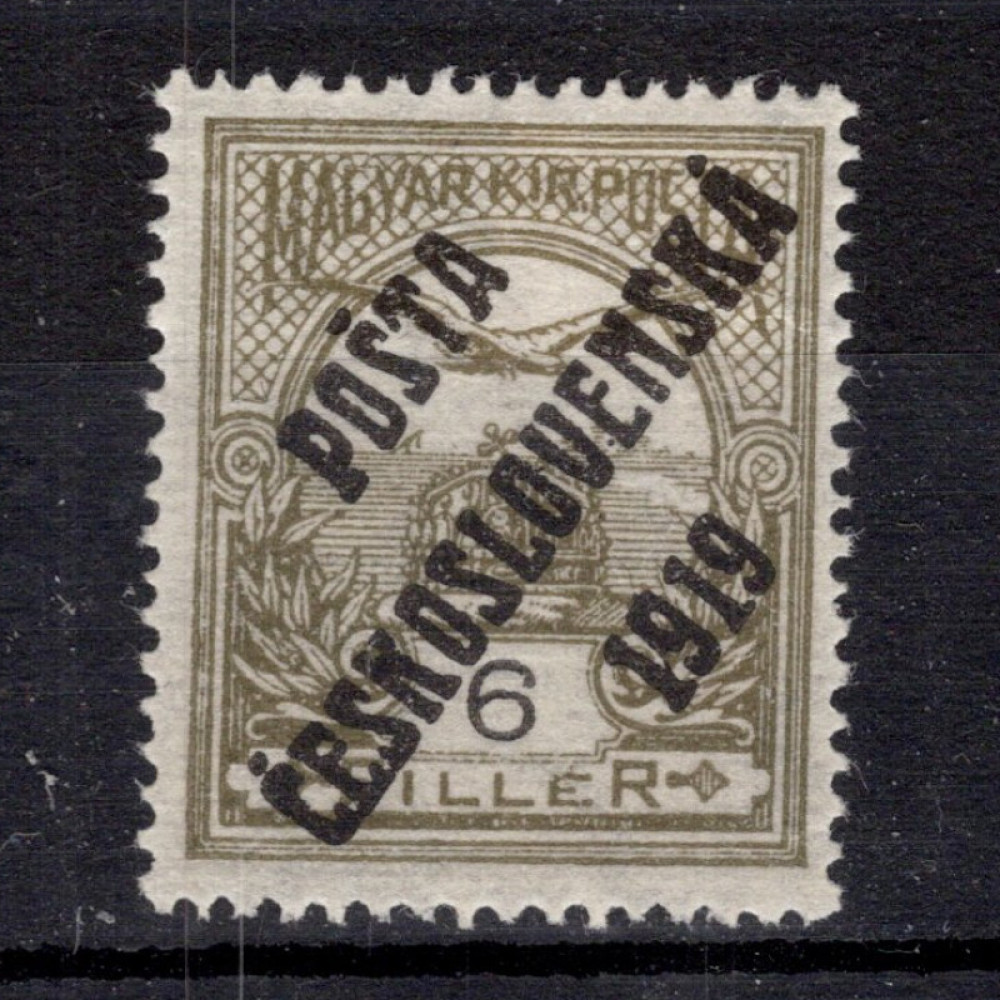 Briefmarke Tschechoslowakie, Pof.92 (Mi. 107)*, 6f
