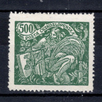 Sello Checoslovaquia, Pof.168 (Mi. 187), MH, 500h