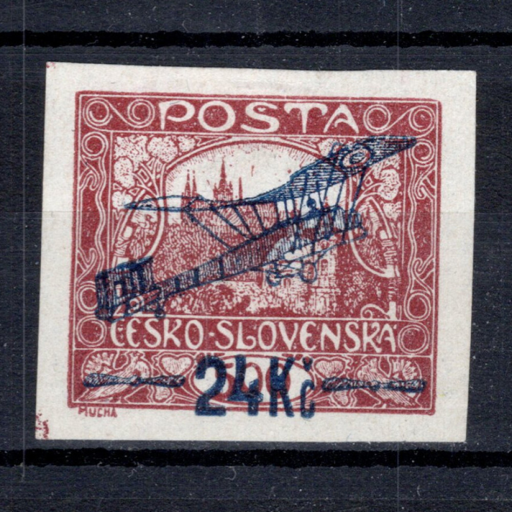 Stamp Czechoslovakia, Pof.L2 (Mi. 193), MH, 24 Kč / 500h