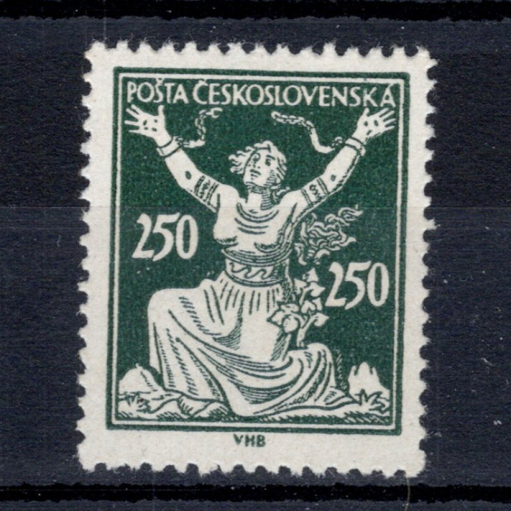 Známka ČSR, Pof.161*, 250h