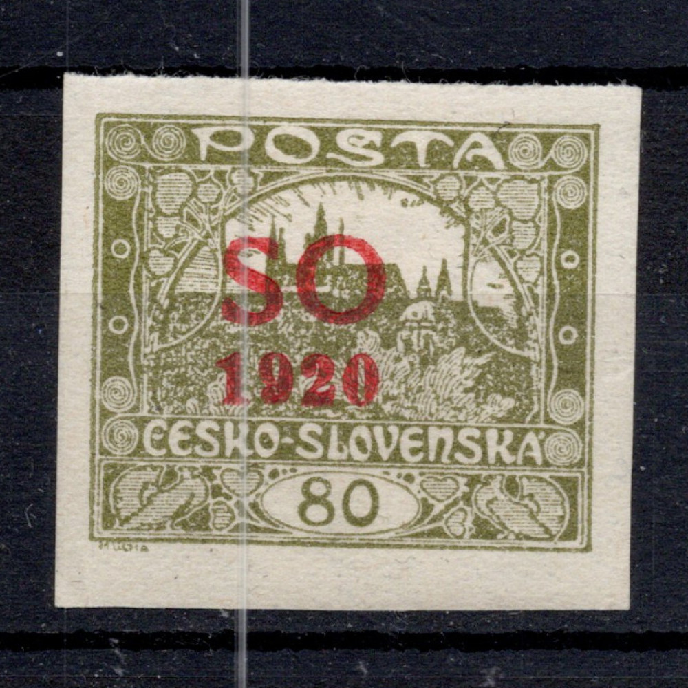 Selo Tchecoslováquia, Pof.SO16 (Mi. 18), MH, 80h