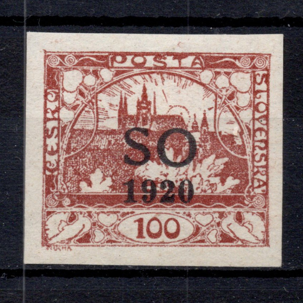 Selo Tchecoslováquia, Pof.SO17 (Mi. 19), MH, 100h