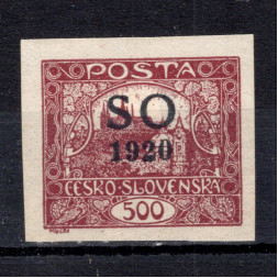Briefmarke Tschechoslowakie, Pof.SO22a (Mi. 24Ab)*, 500h