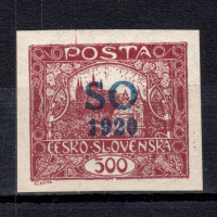 Selo Tchecoslováquia, Pof.SO22 (Mi. 24), MH, 500h