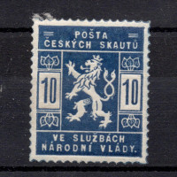 Známka ČSR, Pof.SK1*, zk. Vrba, 10h