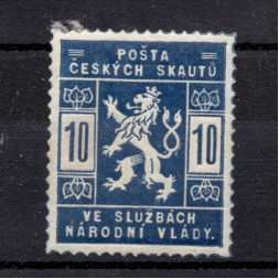 Známka ČSR, Pof.SK1*, zk. Vrba, 10h