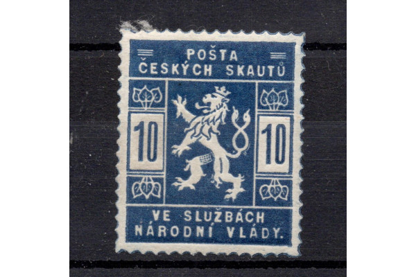 Známka ČSR, Pof.SK1*, zk. Vrba, 10h