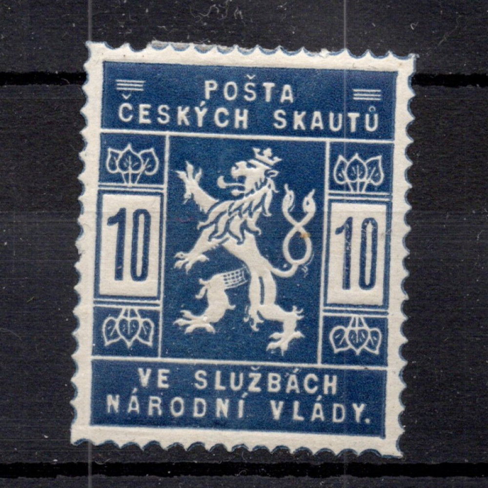 Známka ČSR, Pof.SK1*, zk. Vrba, 10h