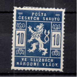 Známka ČSR, Pof.SK1*, zk. Vrba, 10h