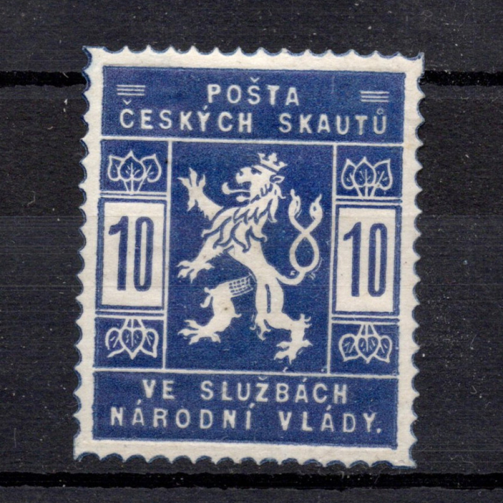Známka ČSR, Pof.SK1*, zk. Vrba, 10h