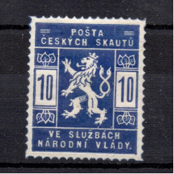 Známka ČSR, Pof.SK1*, zk. Vrba, 10h