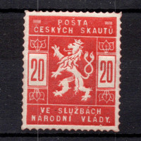 Známka ČSR, Pof.SK2*, zk. Vrba, 20h