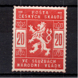 Známka ČSR, Pof.SK2*, zk. Vrba, 20h