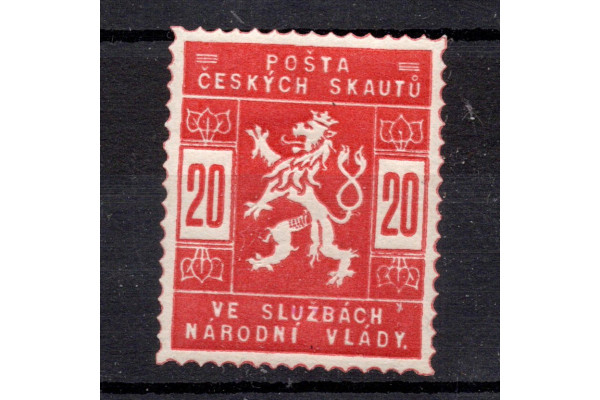 Známka ČSR, Pof.SK2*, zk. Vrba, 20h