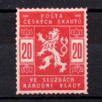 Známka ČSR, Pof.SK2*, zk. Vrba, 20h