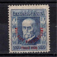 Známka ČSR, Pof.185*, P6, zk. Vrba, 200h