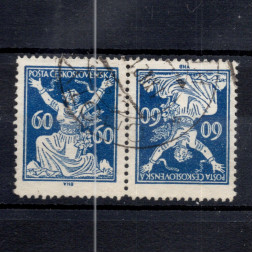 Tête-bêche ČSR, Pof.157TBa*, 60h