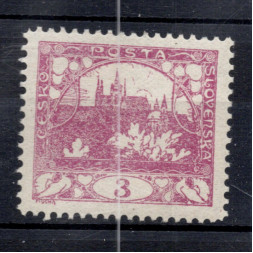 Briefmarke Tschechoslowakie, Pof.2D (Mi. 1 privatem Auftrag)*, 3h