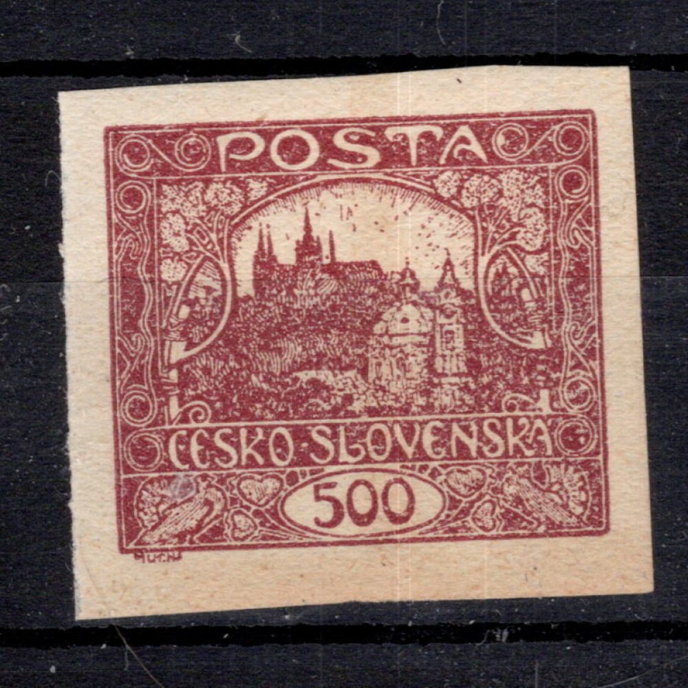 Sello Checoslovaquia, Pof.25 (Mi. 33), MH, 500h