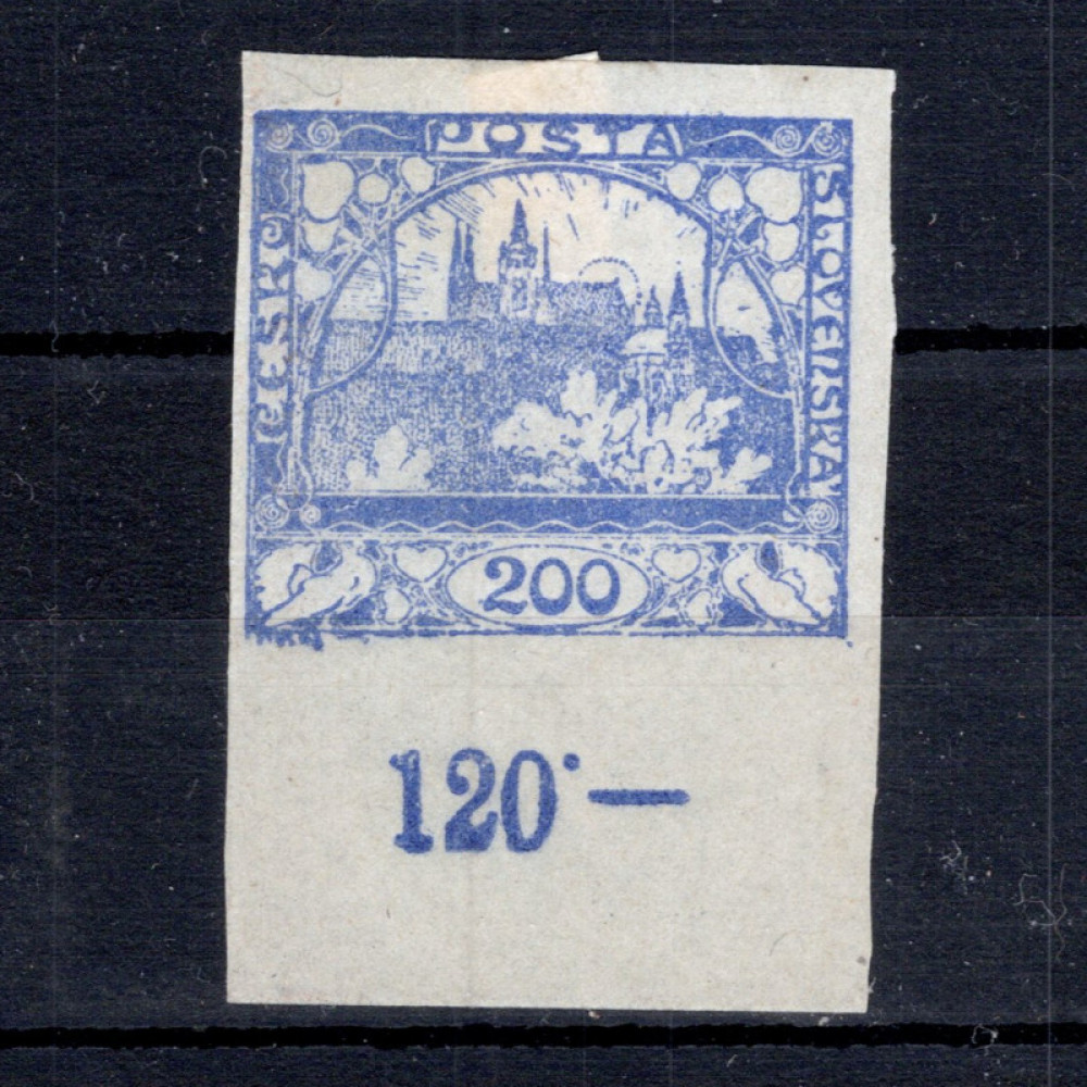 Briefmarke Tschechoslowakie, Pof.22 (Mi. 9)*, 200h