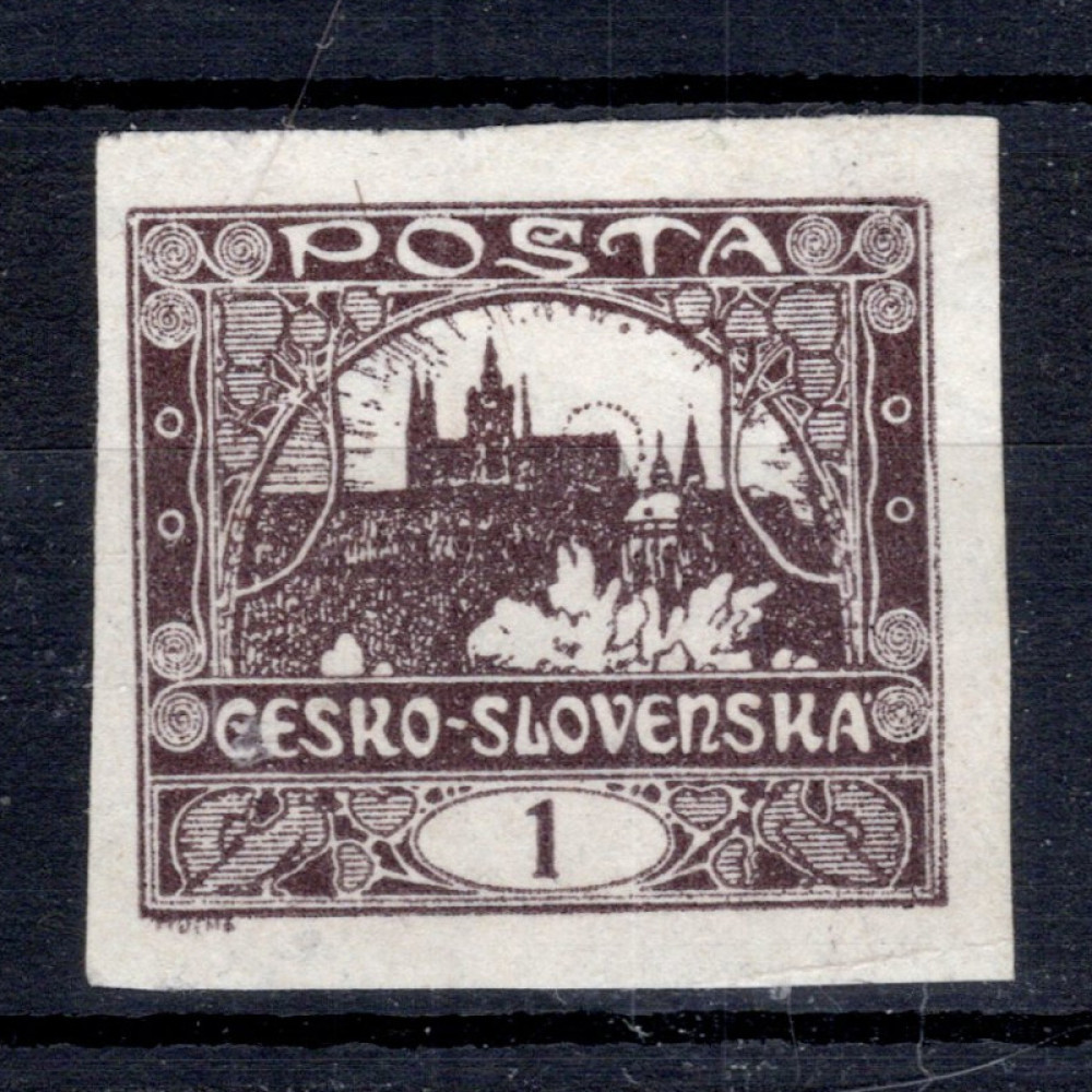Sello Checoslovaquia, Pof.1 (Mi. 18), MNH, 1h