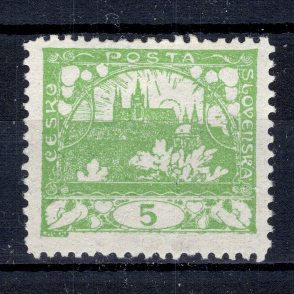 Sello Checoslovaquia, Pof.3E (Mi. 2B), MH, 5H