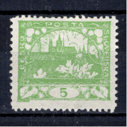 Briefmarke Tschechoslowakie, Pof.3E (Mi. 2B)*, 5H