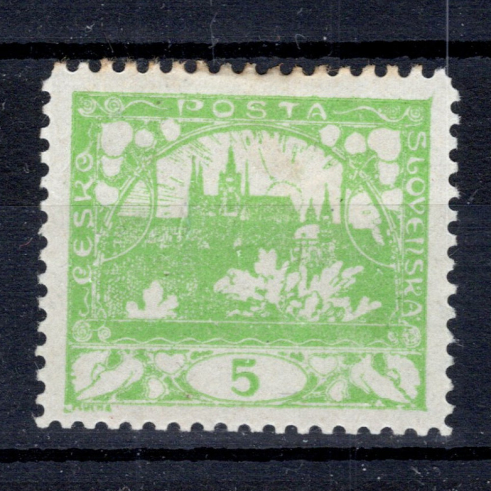 Briefmarke Tschechoslowakie, Pof.3D (Mi. 2A)*, 5h