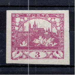 Briefmarke Tschechoslowakie, Pof.2 (Mi. 1)*, 3h