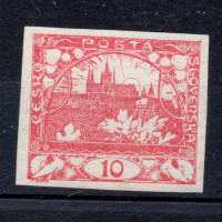 Selo Tchecoslováquia, Pof.5 (Mi. 3), MH, 10h