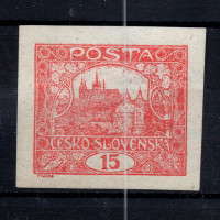 Briefmarke Tschechoslowakie, Pof.7 (Mi. 26)*, 15h