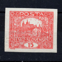 Selo Tchecoslováquia, Pof.7 (Mi. 26), MH, 15h