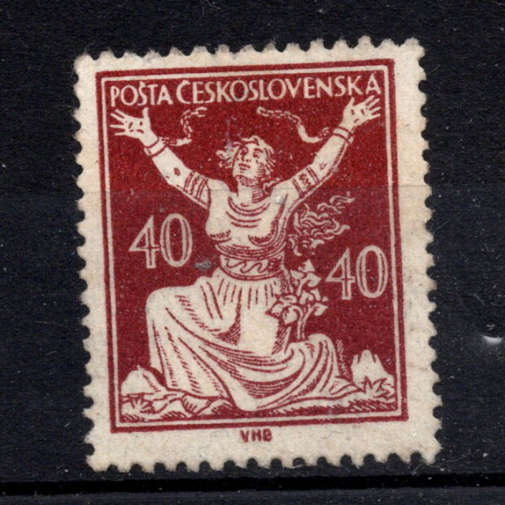 Sello Checoslovaquia, Pof.154 (Mi. 173), MH, 40h