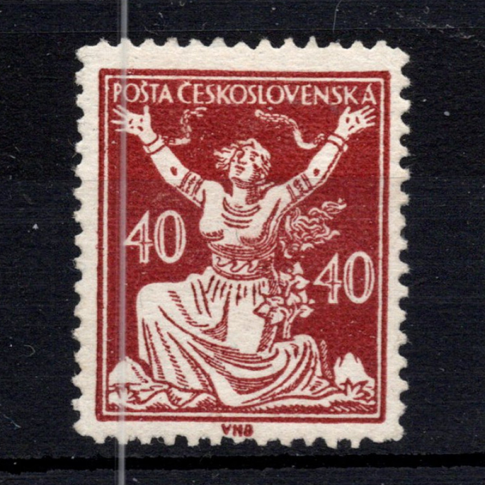 Známka ČSR, Pof.154*, B 13 3/4, 40h