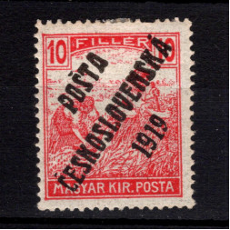 Sello Checoslovaquia, Pof.105 (Mi. 124), MH, 10f