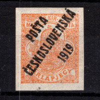 Sello Checoslovaquia, Pof.125z (Mi. 113), MH, 2 fi
