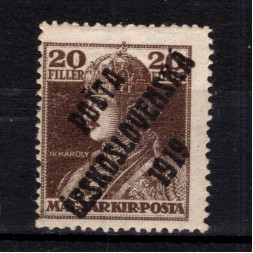 Briefmarke Tschechoslowakie, Pof.120 (Mi. 139)*, 20f