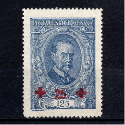 Sello Checoslovaquia, Pof.172 (Mi. 198), MNH, 125+25h