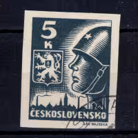 Stamp Czechoslovakia, Pof.355 (Mi. 409), Used #, 5 K