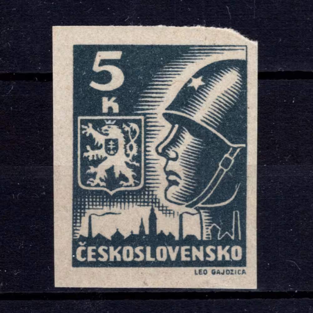 Sello Checoslovaquia, Pof.355 (Mi. 409), MH, 5 K