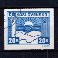 Stamp Czechoslovakia, Pof.359 (Mi. 414), Used #, 20 K